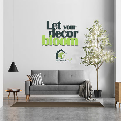 Artificial Plants with Natural Wood Trunk and Lifelike Fruits for Home Office Decor